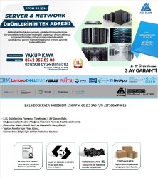 2.EL HDD SERVER 300GB IBM 15K RPM 6G 2,5 inç SAS P/N : ST300MP0015 - 2