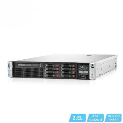 2.EL HP Dl380P Gen8 XEON E5 E5-2690 2X CPU 64 GB DDR3 HDD Yok 8x 2.5 Sas P420i RAID + BATTERY 2X 750W POWER - 1