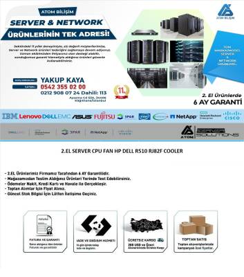 2.EL SERVER CPU FAN DELL R510 RJ82F COOLER - 2