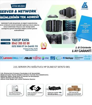 2.EL SERVER CPU SOĞUTUCU HP DL360 G7 507672-001 - 2