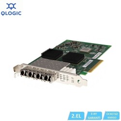 2.EL SERVER HBA QLOGIC QLE2564 QUAD PORT 8G FIBER CHANNEL PCI-E KART - 1