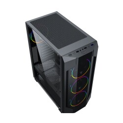 Ahri 4x Rainbow Fan USB 2.0 600W 80+ Plus ATX Bilgisayar Kasası - 5