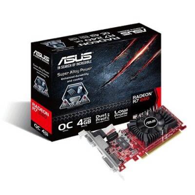 Asus R7 240 Amd DDR3 128Bit Vga.Dvi.Hdmi Tek Fan 4GB Ekran Kartı - 1