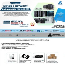 2.EL ATEN CL1000 2 EL SERVER KAYAR MONİTÖR 17İNÇ - 2