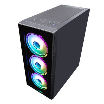 DangerZone 192-7 Kumandalı 4x Argb Fan USB 3.0 400W ATX Gaming Bilgisayar Kasası - 4