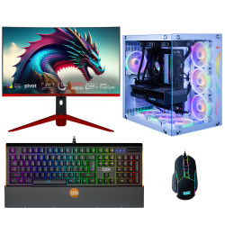 Dragos DRx6141 Ryzen 7 5700X 16GB Ram 1TB M.2 NVMe SSD 8GB RTX4060 27 İnç 240Hz Curved Monitör Oyuncu Bilgisayarı - 1