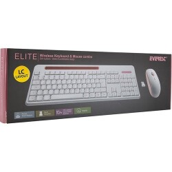 Everest Elite KM-6388 USB Kablosuz Beyaz/Pembe Multimedya Standart Q Klavye - 4