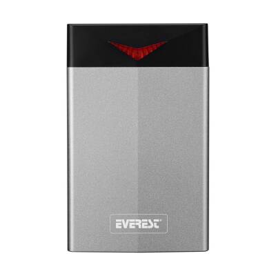 Everest HDC-M211 2.5 inç Usb3.05 Gbps SATA III 6Gbps RGB IŞIKLI DISK KUTUSU - 1