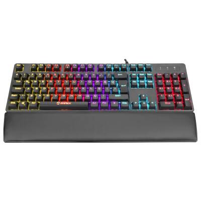 Everest KB-GX8 REDCORE USB 9 Renk Led Aydınlatmalı Gaming Bilek Destekli Red Switch Mekanik Oyuncu Klavyesi - 3