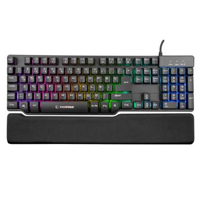 Everest KB-R88 Gamezone USB Siyah Gaming Yarı Mekanik Bilek Destekli RGB Metal Kasa Oyuncu Klavyesi - 1