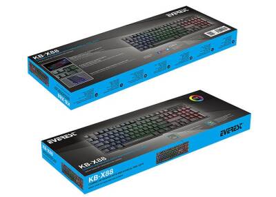 Everest KB-X88 USB Kablolu Siyah Gaming Standart Q Klavye - 3