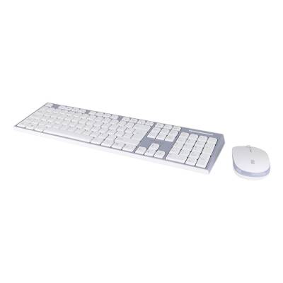 Everest KM-6063 USB Kablosuz Beyaz/Gri Multimedya Standart Q Klavye ve Mouse Set - 2