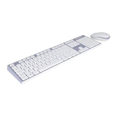 Everest KM-6063 USB Kablosuz Beyaz/Gri Multimedya Standart Q Klavye ve Mouse Set - 3