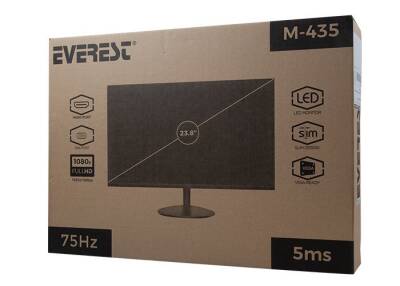 Everest M-435 5ms 75Hz Vga Hdmi 1920x1080 23.8 inç Monitör - 4