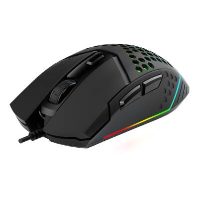 Everest SM-GX19 ANGARD 7200Dpi Usb Kablolu Siyah Gaming Optik Örgü Kablolu Oyuncu Mouse - 2