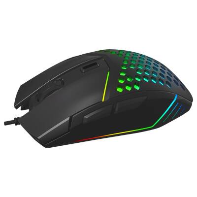 Everest SM-GX19 ANGARD 7200Dpi Usb Kablolu Siyah Gaming Optik Örgü Kablolu Oyuncu Mouse - 3