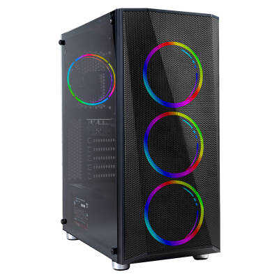 Frisby FC-9405G PANDA 4x RGB Fan USB 3.0 650W 80+ Plus ATX Bilgisayar Kasası - 1