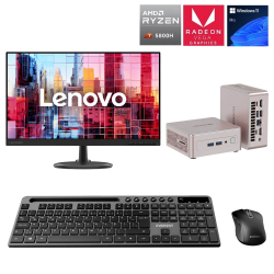 Geekom A5 Ryzen 7 5800H 32GB DDR4 512GB NVMe 23.8 inç FHD Lenovo VESA Monitör Win11 PRO Kurumsal Mini PC - 1