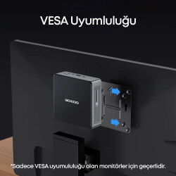 Geekom Air12 Intel N100 12.Nesil 16GB DDR5 512GB NVMe 23.8 inç FHD Lenovo VESA Monitör Win11 PRO Kurumsal Mini PC - 2