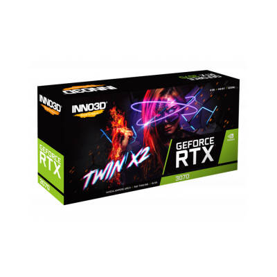 Inno3D RTX3070 Nvidia GDDR6 256Bit Hdmi.Display Çift Fan 8GB Ekran Kartı - 3