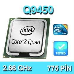 Intel Core 2 Quad Q9450 2.66Ghz 12Mb 4 Çekirdek 775P Fansız Tray İşlemci - 1