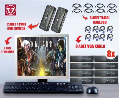 Knight Online 8'Li SET HP Compaq 8300 Elite i7 3770 3.Gen 16GB Ddr3 RAM 256GB SSD KVM SWİTCH'Lİ FARM VE PAZAR PAKETİ - 1