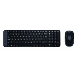 Logitech MK220 USB Kablosuz Siyah Standart Standart Q Klavye ve Mouse Set - 1