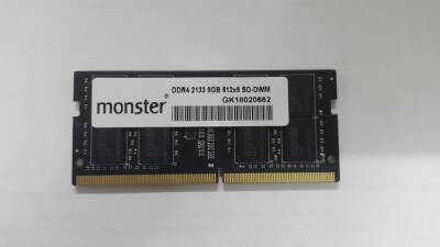 Monster 8GB DDR4 2133MHz NB Ram - 1