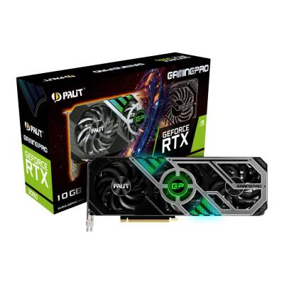 Palit RTX3080 GamingPro Nvidia GDDR6x 320Bit Hdmi.Dvi Üç Fan 10GB Gaming Ekran Kartı - 1