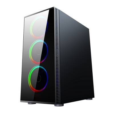 PegaDrome 2051 4x Rainbow Fan USB 3.0 600W 80+ Plus ATX Gaming Bilgisayar Kasası - 3