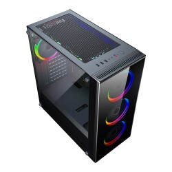 PegaDrome 2051 4x Rainbow Fan USB 3.0 600W 80+ Plus ATX Gaming Bilgisayar Kasası - 4