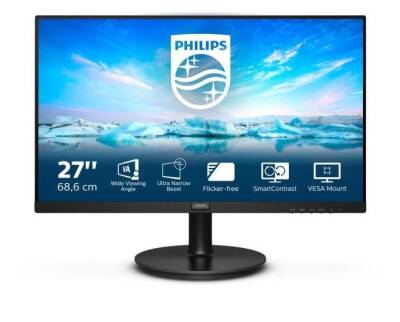 Philips 271V8L/00 4ms 75Hz Vga Hdmi 1920x1080 27 Siyah Monitör + Vesa - 1