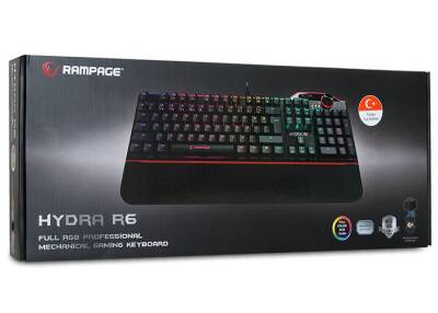 Rampage Hydra R6 USB Kablolu Full Rgb Gaming Standart Q Klavye - 6