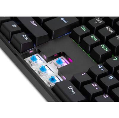 Rampage KB-R18 Myth USB Kablolu Siyah Gaming Standart Q Rainbow Aydınlatmalı Mekanik Klavye - 3