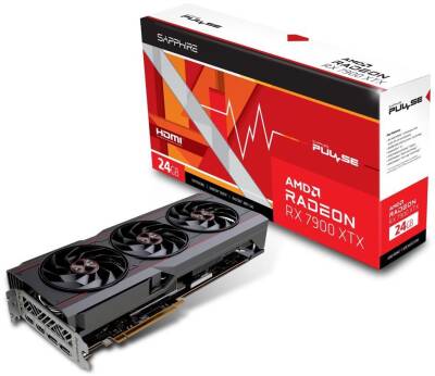 Sapphire RX7900XTX Pulse Gaming OC 11322-02-20G Amd GDDR6 384Bit Hdmi.Display Üç Fan 24Gb Ekran Kartı - 1