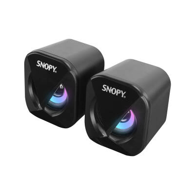 Snopy SN-83U 2.0 2W Siyah USB Led Işıklı Hoparlör - 1