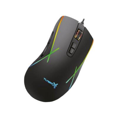 Turbox New Desing TR-M5 3200Dpi Usb Kablolu Siyah Gaming Optik Mouse RGB - 2