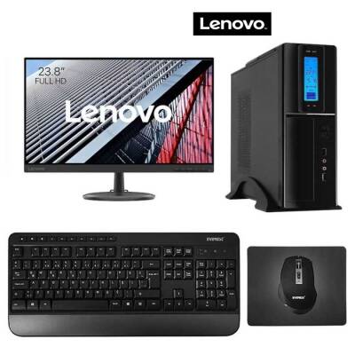 Turbox Tx3118 i7 4770 16GB Ram 512GB M2 NVMe SSD 23.8 inç Lenovo Monitör Slim Masaüstü Ofis Pc - 1