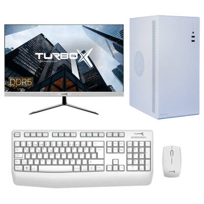 Turbox Tx4740 Intel Core i3 13100 32GB DDR5 Ram 1TB NVMe 21.5 inç FHD Monitör Ofis Bilgisayarı - 1