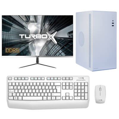 Turbox Tx4750 Intel Core i3 12100 16GB DDR5 Ram 512GB NVMe 23.8 inç FHD Monitör Ofis Bilgisayarı - 1