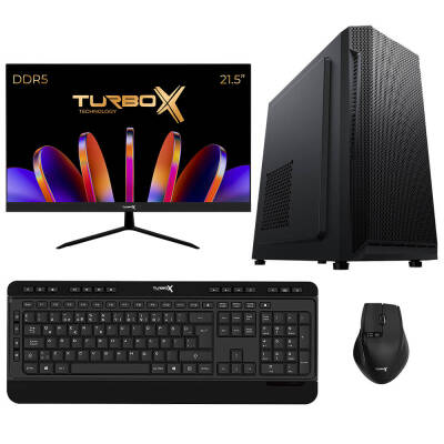 Turbox Tx4869 Intel Core i3 12100 32GB DDR5 Ram 1TB NVMe 21.5 inç FHD Monitör Ofis Bilgisayarı - 1