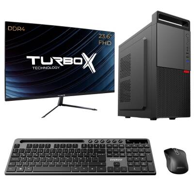 Turbox Tx5185 i5 7400 32GB DDR4 512GB SSD 23.6 inç FHD Monitör Masaüstü Kurumsal Ofis Bilgisayarı - 1