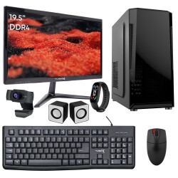 Turbox Tx5388 i3 7100 8GB DDR4 256GB M.2 NVMe SSD 19.5 inç Monitör Masaüstü Ofis Bilgisayarı - 1