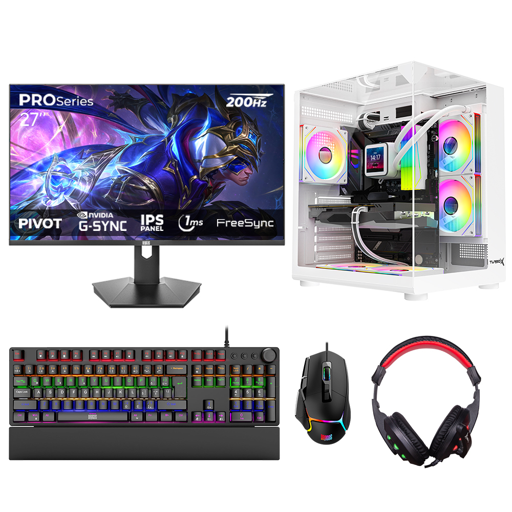 Turbox TX8602 Ryzen 7 5700X 32GB RAM 1TB SSD RTX3050 200Hz Set
