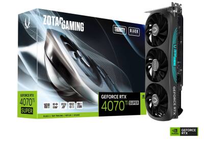 Zotac RTX4070Ti Super Trinity ZT-D40730D-10P Nvidia GDDR6x 256Bit Hdmi.Display Üç Fan 16GB Ekran Kartı - 1